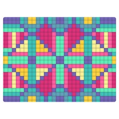 Checkerboard-squares-abstract--- Premium Plush Fleece Blanket (extra Small)