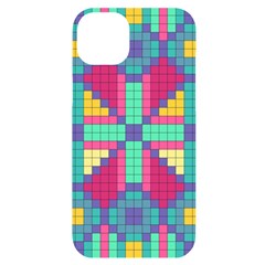 Checkerboard-squares-abstract--- Iphone 14 Plus Black Uv Print Case