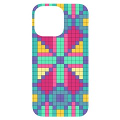 Checkerboard-squares-abstract--- Iphone 14 Pro Max Black Uv Print Case