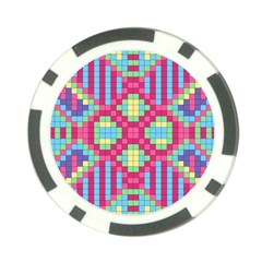 Checkerboard-squares-abstract---- Poker Chip Card Guard by Semog4