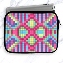 Checkerboard-squares-abstract---- Apple Ipad 2/3/4 Zipper Cases by Semog4