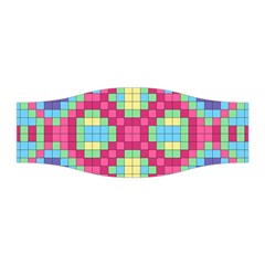 Checkerboard-squares-abstract---- Stretchable Headband by Semog4