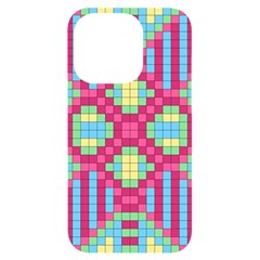 Checkerboard-squares-abstract---- Iphone 14 Pro Black Uv Print Case