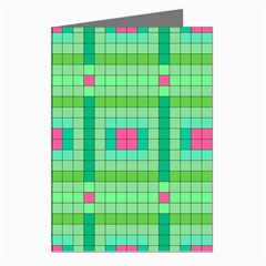 Checkerboard-squares-abstract-- Greeting Cards (pkg Of 8) by Semog4