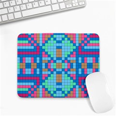 Checkerboard-squares-abstract Small Mousepad by Semog4