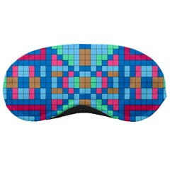 Checkerboard-squares-abstract Sleeping Mask by Semog4