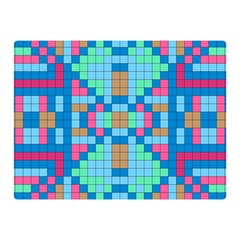 Checkerboard-squares-abstract Two Sides Premium Plush Fleece Blanket (mini) by Semog4