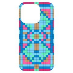 Checkerboard-squares-abstract Iphone 14 Pro Black Uv Print Case