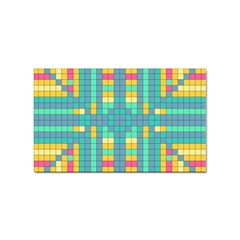 Checkerboard-squares-abstract- Sticker Rectangular (10 Pack) by Semog4