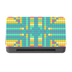 Checkerboard-squares-abstract- Memory Card Reader With Cf by Semog4