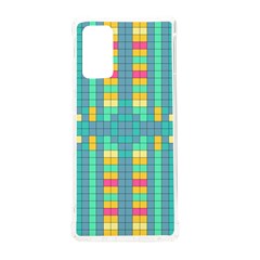 Checkerboard-squares-abstract- Samsung Galaxy Note 20 Tpu Uv Case by Semog4