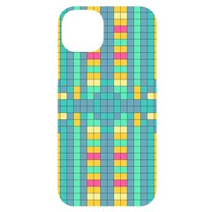 Checkerboard-squares-abstract- Iphone 14 Plus Black Uv Print Case