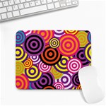 Abstract-circles-background-retro Small Mousepad Front