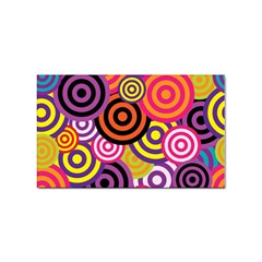 Abstract-circles-background-retro Sticker Rectangular (10 Pack) by Semog4