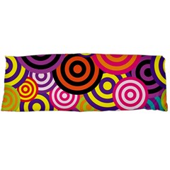 Abstract-circles-background-retro Body Pillow Case (dakimakura) by Semog4