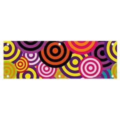 Abstract-circles-background-retro Banner And Sign 6  X 2 