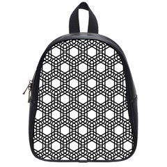 Geometric-floral-curved-shape-motif School Bag (small) by Semog4