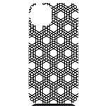 Geometric-floral-curved-shape-motif iPhone 14 Plus Black UV Print Case Front