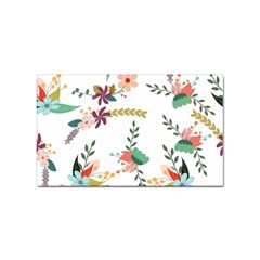 Floral-backdrop-pattern-flower Sticker (rectangular) by Semog4