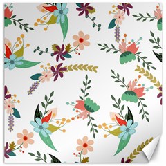 Floral-backdrop-pattern-flower Canvas 12  X 12  by Semog4