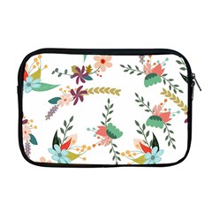 Floral-backdrop-pattern-flower Apple Macbook Pro 17  Zipper Case by Semog4