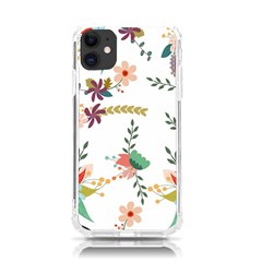 Floral-backdrop-pattern-flower Iphone 11 Tpu Uv Print Case