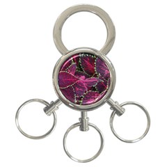 Abstract Beautiful Beauty Bright 3-ring Key Chain by Semog4