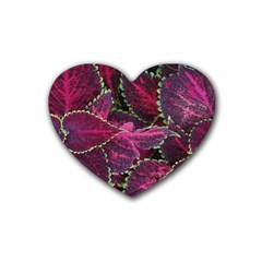 Abstract Beautiful Beauty Bright Rubber Heart Coaster (4 Pack) by Semog4