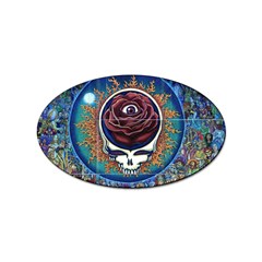 Grateful Dead Skull Rose Sticker Oval (10 Pack) by Semog4