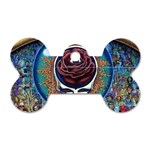 Grateful Dead Skull Rose Dog Tag Bone (Two Sides) Front