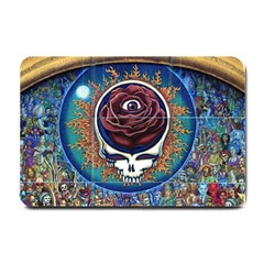 Grateful Dead Skull Rose Small Doormat by Semog4