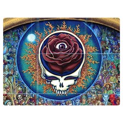 Grateful Dead Skull Rose Two Sides Premium Plush Fleece Blanket (extra Small)