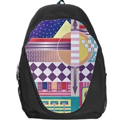 Abstract Shape Color Gradient Backpack Bag by Semog4