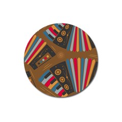 Pattern Accordion Magnet 3  (round) by Semog4