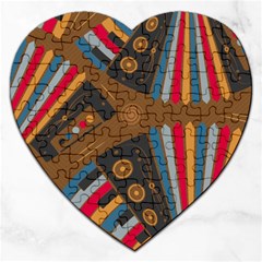 Pattern Accordion Jigsaw Puzzle (heart) by Semog4