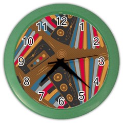 Pattern Accordion Color Wall Clock by Semog4