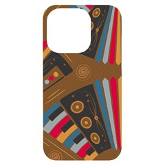 Pattern Accordion Iphone 14 Pro Black Uv Print Case by Semog4