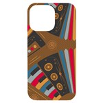 Pattern Accordion iPhone 14 Pro Max Black UV Print Case Front