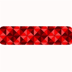 Red Diamond Shapes Pattern Large Bar Mat by Semog4