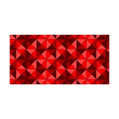 Red Diamond Shapes Pattern Yoga Headband by Semog4