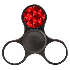 Red Diamond Shapes Pattern Finger Spinner by Semog4