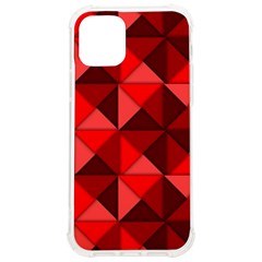 Red Diamond Shapes Pattern Iphone 12/12 Pro Tpu Uv Print Case by Semog4