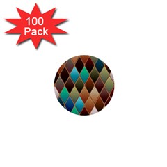 Diamond Shapes Pattern 1  Mini Buttons (100 Pack)  by Semog4