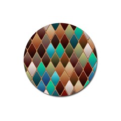 Diamond Shapes Pattern Magnet 3  (round) by Semog4