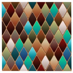 Diamond Shapes Pattern Wooden Puzzle Square by Semog4