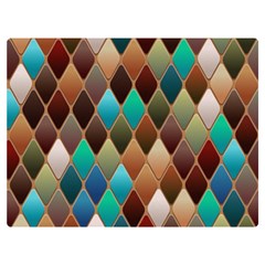 Diamond Shapes Pattern Premium Plush Fleece Blanket (extra Small)