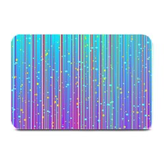 Blue Magenta Speckles Line Plate Mats by Semog4