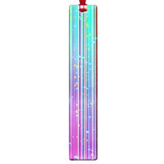 Blue Magenta Speckles Line Large Book Marks