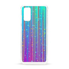 Blue Magenta Speckles Line Samsung Galaxy S20 6 2 Inch Tpu Uv Case