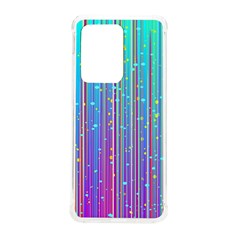 Blue Magenta Speckles Line Samsung Galaxy S20 Ultra 6 9 Inch Tpu Uv Case